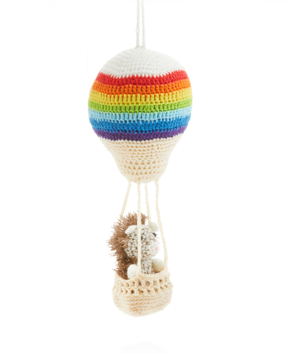 Aeronut Hedgehog Crocheted Ornament - CJ Gift Shoppe