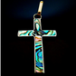 Inlaid Abalone Cross Necklace - CJ Gift Shoppe