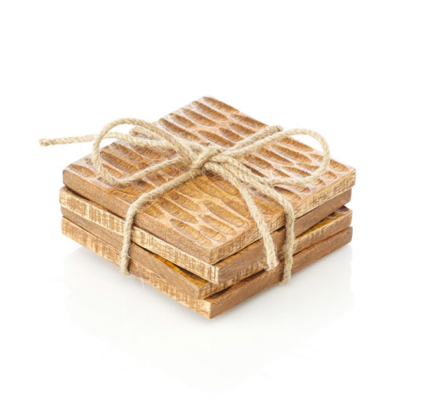 Mango Wood Coasters - CJ Gift Shoppe