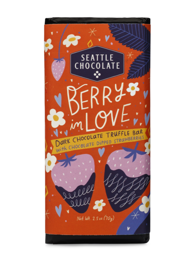 Berry In Love Chocolate Bar - CJ Gift Shoppe