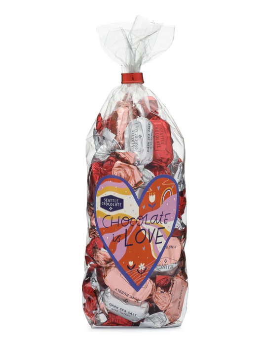 Chocolate is Love Bag of Truffles - CJ Gift Shoppe