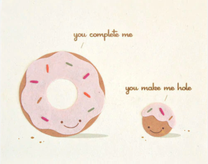 You complete me card - CJ Gift Shoppe
