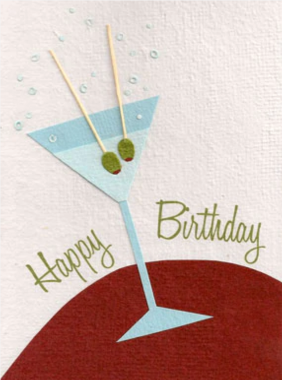 Birthday Martini - CJ Gift Shoppe