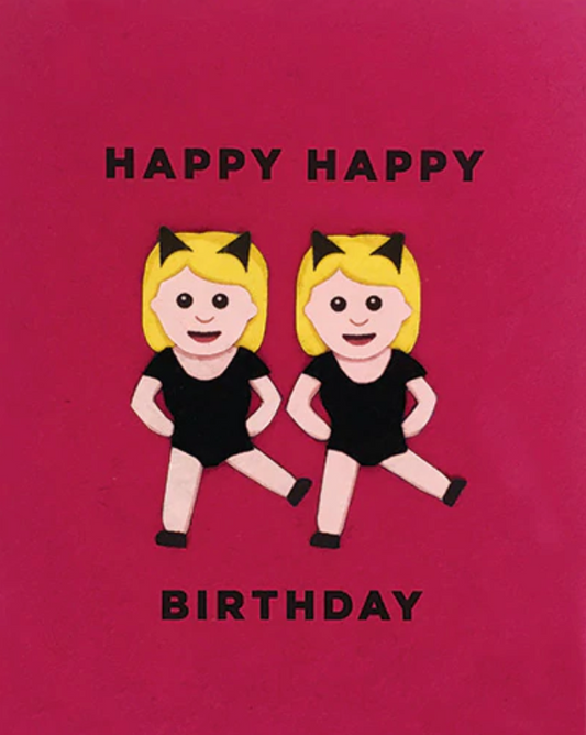 Emoji Girl Birthday Card - CJ Gift Shoppe
