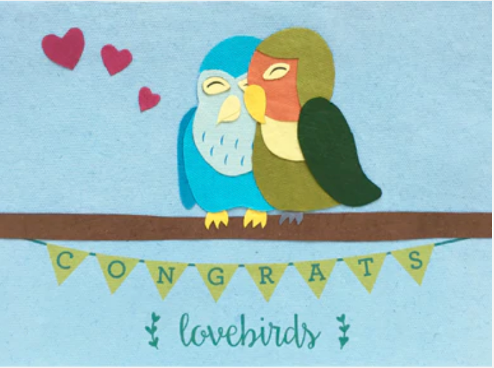 Congrats Love Birds - CJ Gift Shoppe