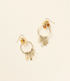 Ridhi Citrine & Sunstone Fringe Hoop Earrings