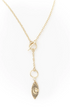 Ruchi Charm Drop Lariat Necklace- Moon
