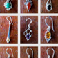 Sterling Silver Earrings with Semi-Precious Stone