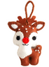Felted Reindeer Ornament