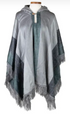 Frozen Pines Hooded Poncho