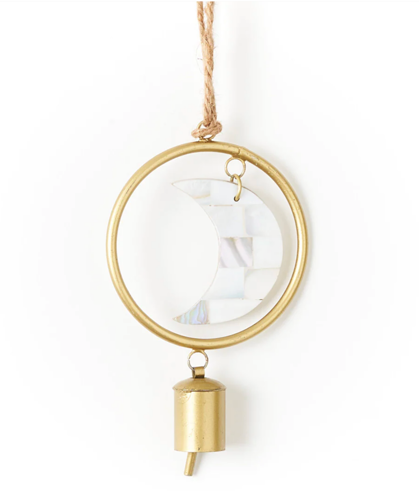 Chayana Crescent Moon Mother of Pearl Chime - Small