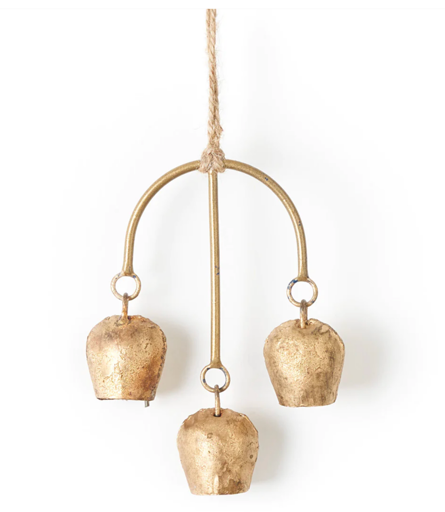Tridevi Three Prong Rustic Bell Chime