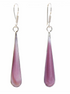 Mulberry Teardrop Silver Earrings
