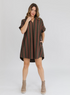 Chennai Mini Dress Chevron Fern Red