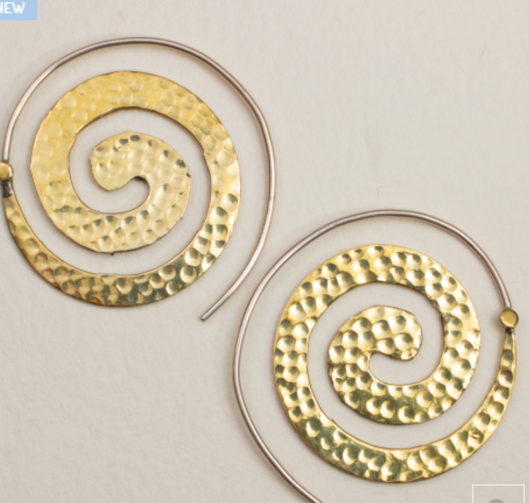 Reflections Spiral Earrings - CJ Gift Shoppe