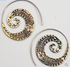 Tribal Spiral Earrings