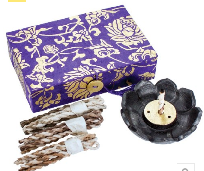 Rope Incense Box: Yoga Lotus - CJ Gift Shoppe