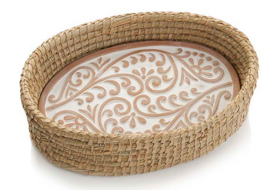 Double Vine Bread Warmer Basket - CJ Gift Shoppe
