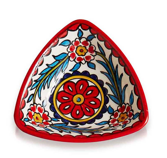 Red West Bank Triangle Dish - CJ Gift Shoppe