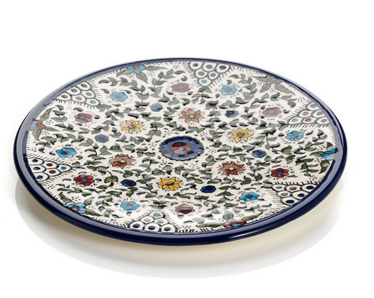 West Bank Floral Platter - CJ Gift Shoppe
