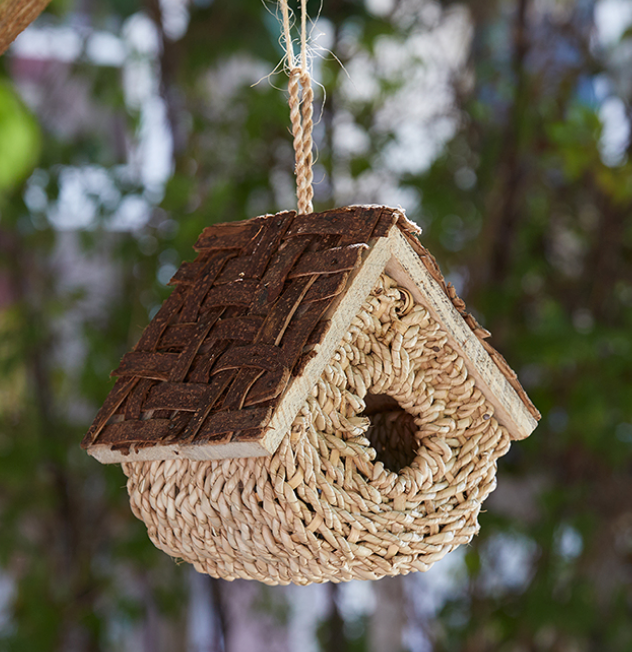Basket Bird House - CJ Gift Shoppe