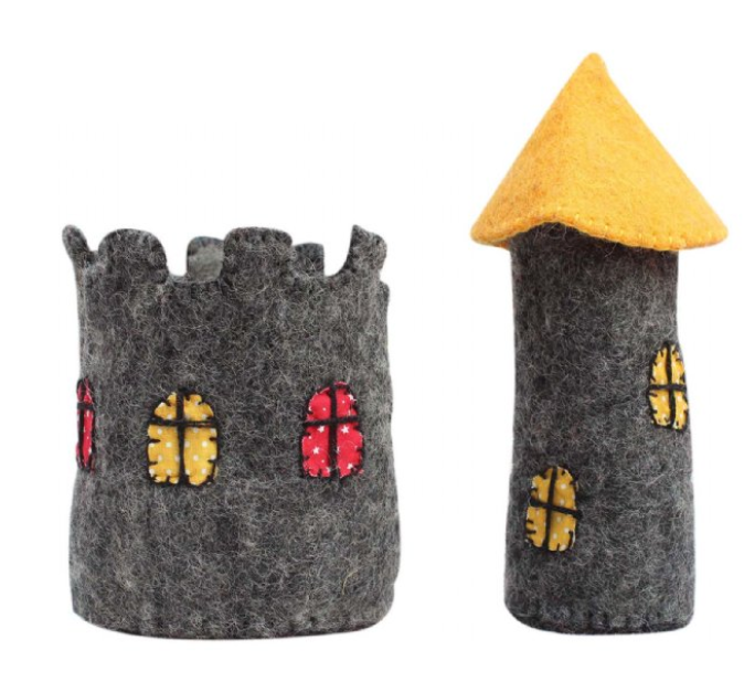 Small Yellow Roof Castle - CJ Gift Shoppe