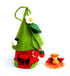 Strawberry Felted Fairy House