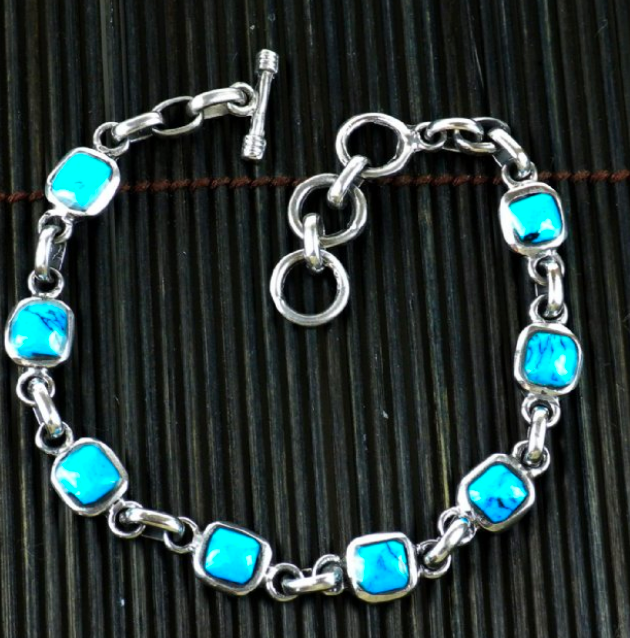 Turquoise Link Bracelet - CJ Gift Shoppe