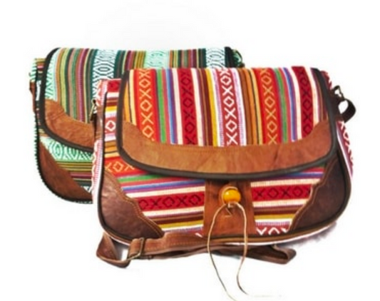 Rounded Gyari Leather Bag - CJ Gift Shoppe
