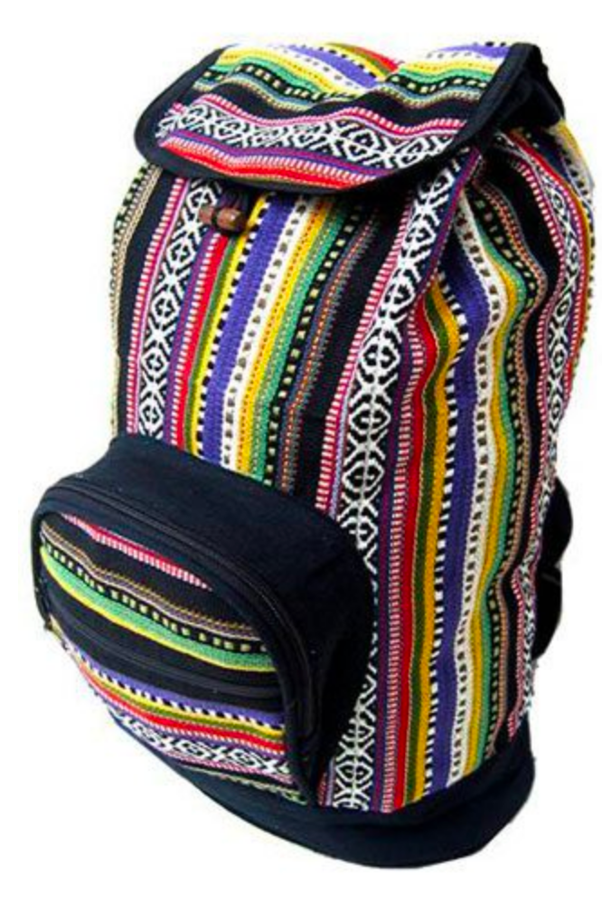 Small Gyari Drawstring Flap Backpack - CJ Gift Shoppe