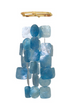 Capiz Small Blue Square Chime