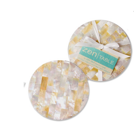 Mother of Pearl Coasters - CJ Gift Shoppe