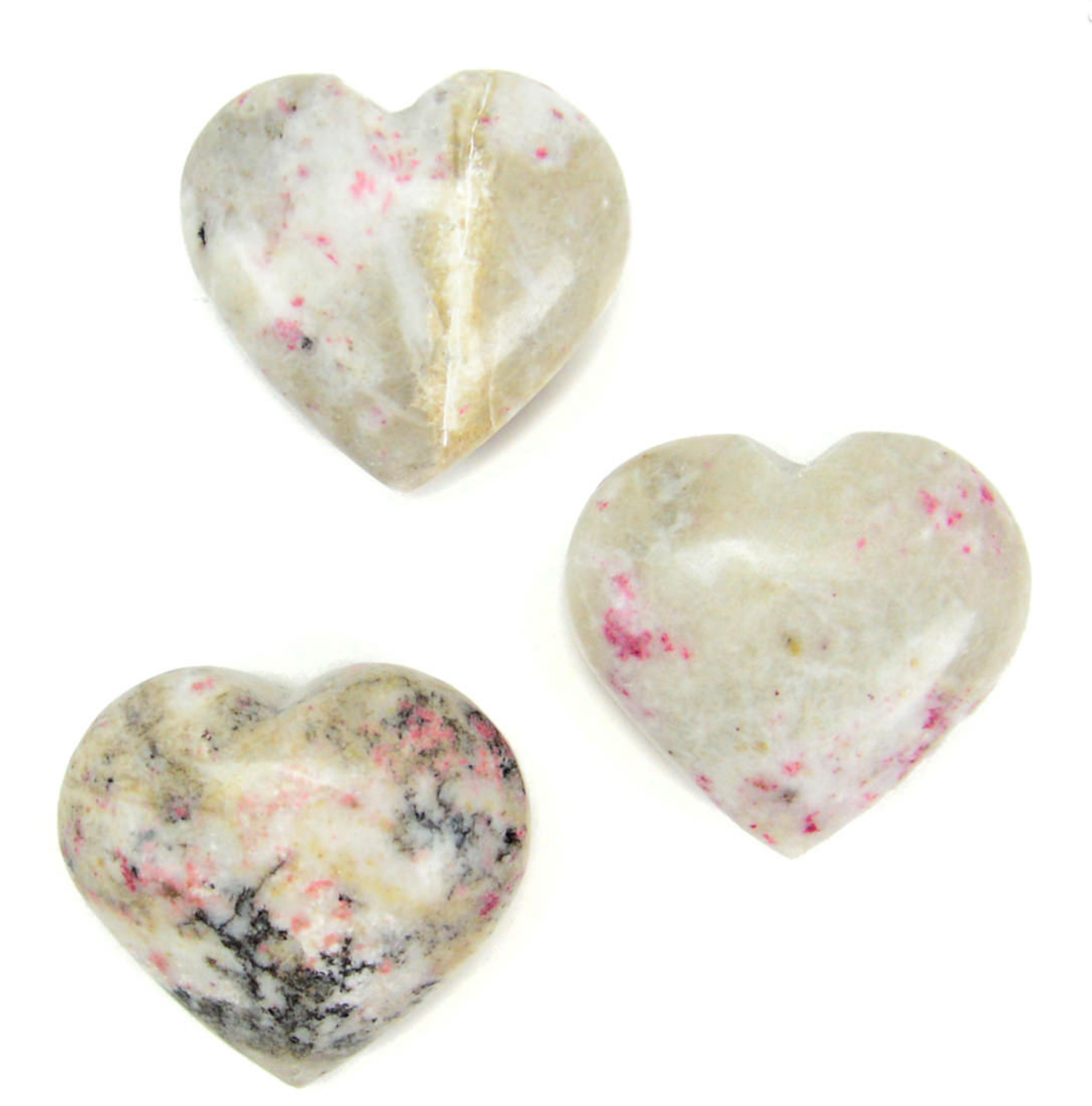 Semi-Precious Stone Hearts - CJ Gift Shoppe