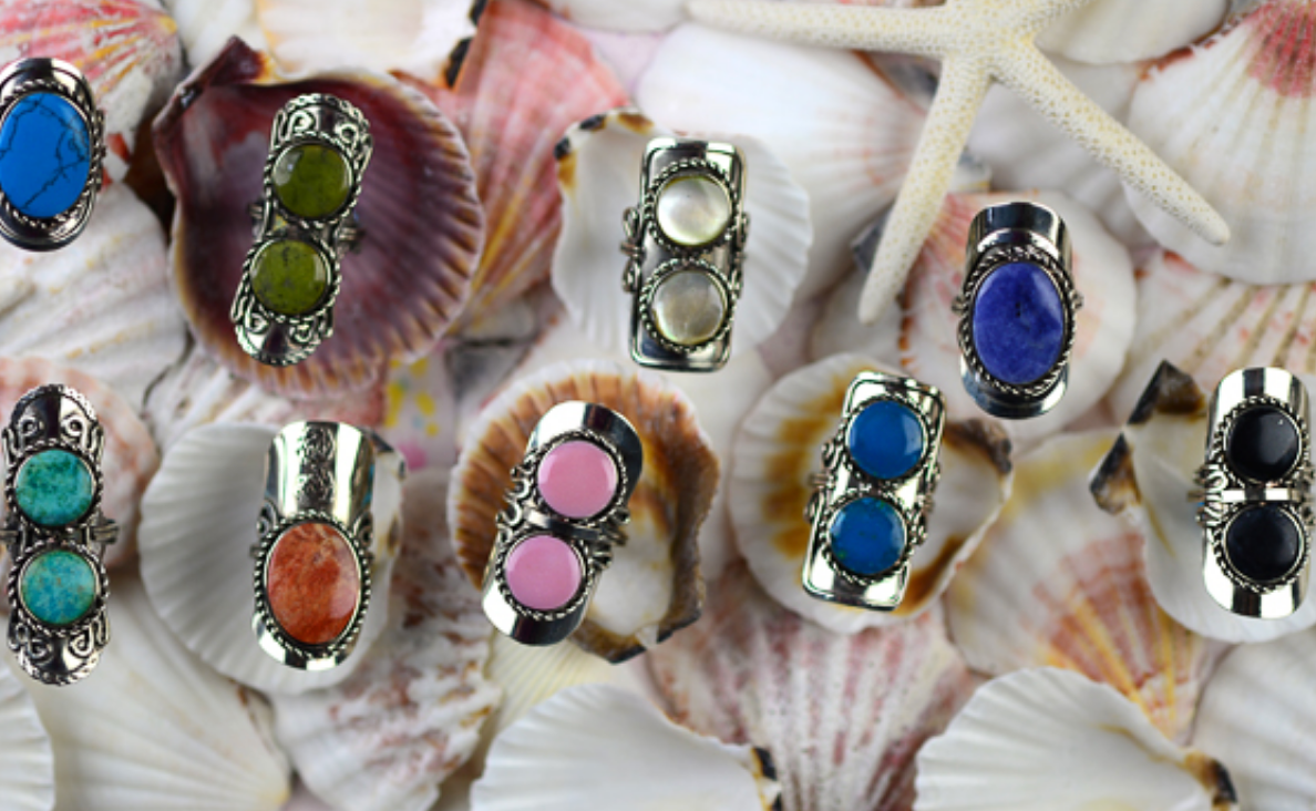 Earth Stone Ring CJ Gift Shoppe