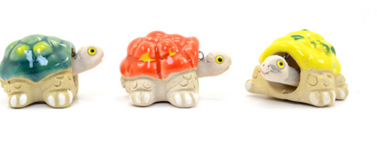 Ceramic Bobblehead Turtles- Mini - CJ Gift Shoppe