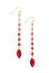 Mala Earrings-Coral