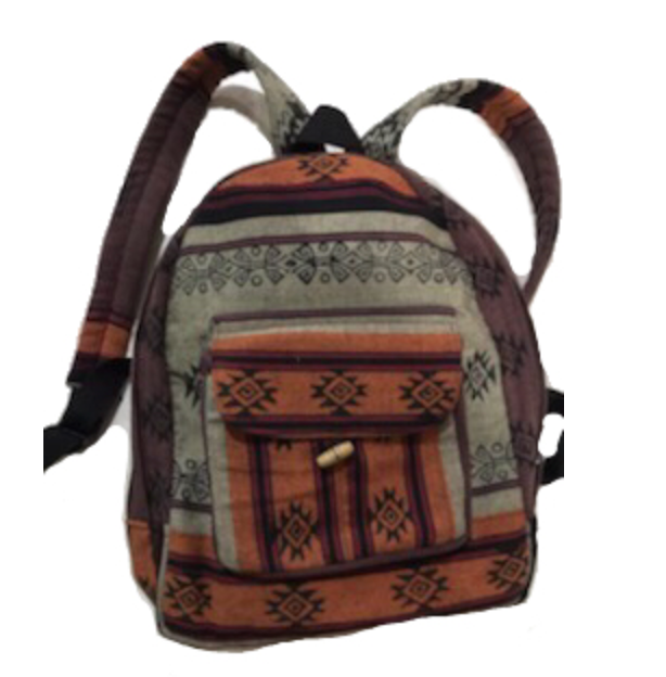 Cotton Small Rounded Top Backpack - CJ Gift Shoppe
