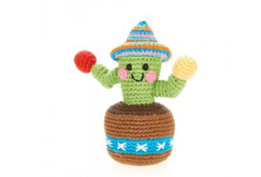 Friendly Cactus Rattle - CJ Gift Shoppe