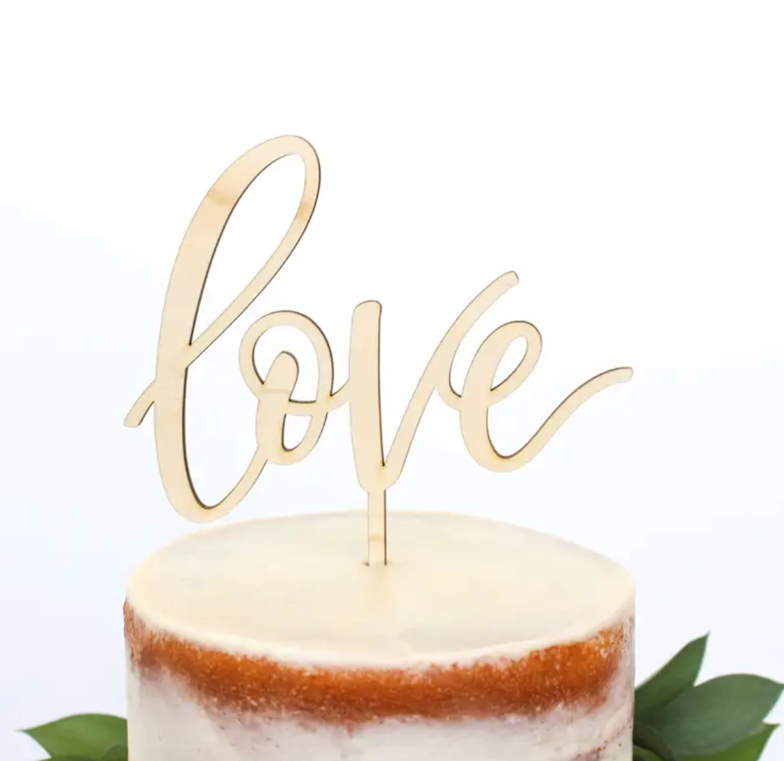 Love Cake Topper - CJ Gift Shoppe