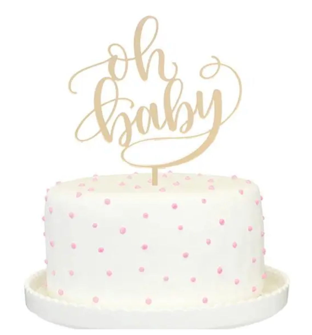 Oh Baby Mirror Deluxe Topper - CJ Gift Shoppe