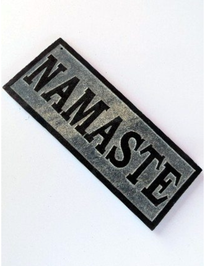 Namaste or Welcome Slate - CJ Gift Shoppe