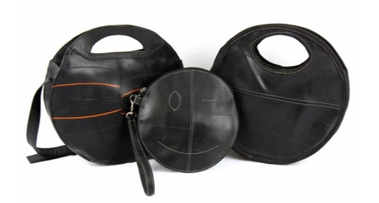 Recycled Rubber Round Shoulder Bag - CJ Gift Shoppe