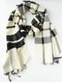 Cais Checkered Scarf-Black