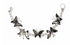 Mexican Taxco Abalone Butterfly Silver-Plated Bracelet