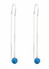 Silver Threader Chain Earrings