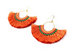 Half Moon Tassel Earrings