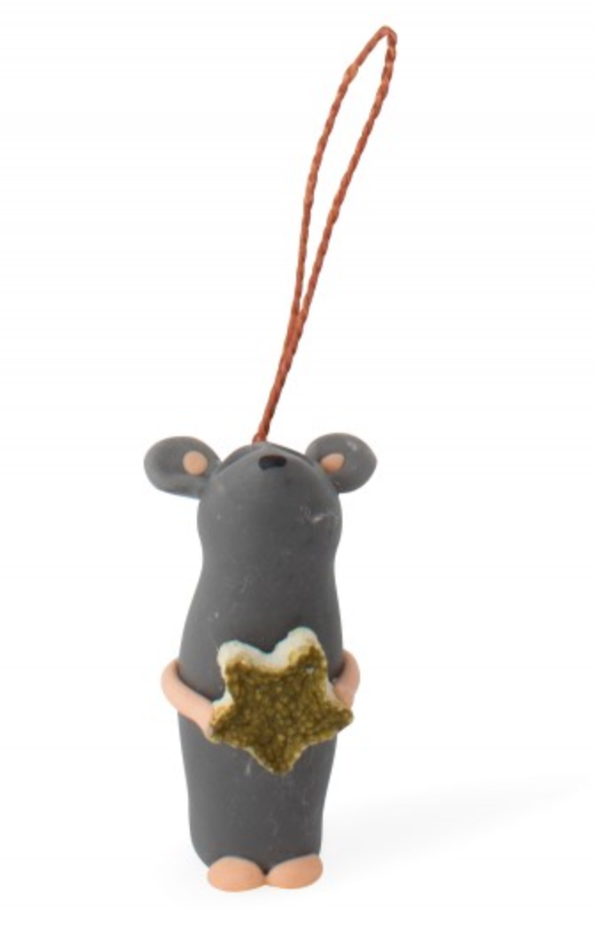 Tiny Mouse Star Ornament - CJ Gift Shoppe
