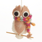 Cozy Owl Ornament-Multi Scarf - CJ Gift Shoppe