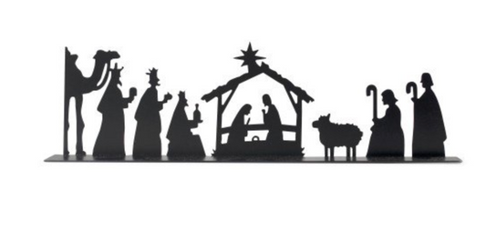Iron Silhouette Nativity - CJ Gift Shoppe