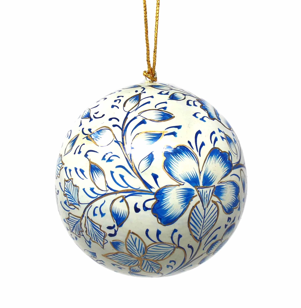 Papier Mache Ball Ornament - CJ Gift Shoppe